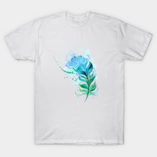 Green Feather ( Watercolor Feather ) T-Shirt